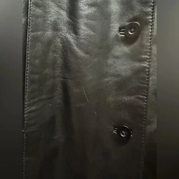 Vintage Centigrade Long Leather Jacket Rn 81893 - Picture 6 of 6